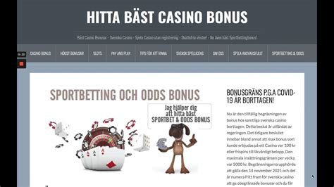 Bäst Casino Bonus .